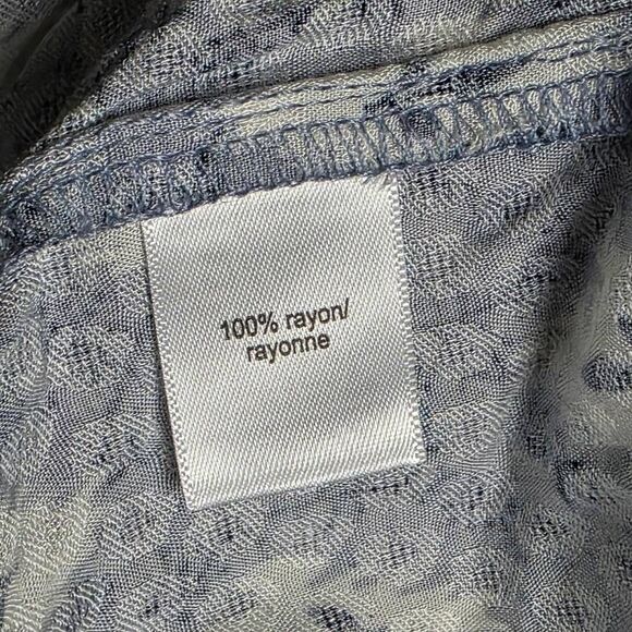 Maurices Plus Floral Print Tank Top Blue 2X - Picture 6 of 7